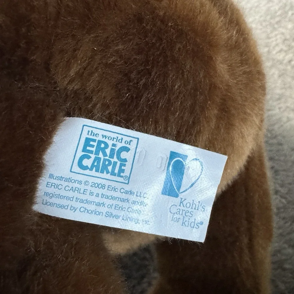 Kohls Cares Brown Bear Plush Eric Carle Stuffed Animal Toy 13